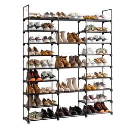 image-9 Tiers Shoe Rack Storage Organizer Shoe Shelf Organizer for Entryway Holds 50-55 Pairs Shoe, Stackable Shoe Cabinet Shoe Rack