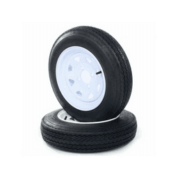 image-2x tires Trailer Tires & B =4 Ply Construction Painted White 780 Lbs