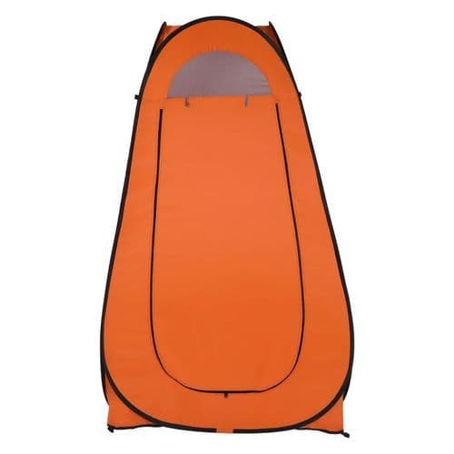 image-1-2 Person Portable Pop Up Toilet Shower Tent Changing Room Dressing Tent Camping Shelter Orange