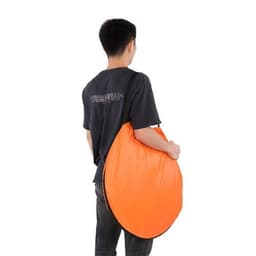 image-1-2 Person Portable Pop Up Toilet Shower Tent Changing Room Dressing Tent Camping Shelter Orange