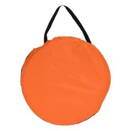 image-1-2 Person Portable Pop Up Toilet Shower Tent Changing Room Dressing Tent Camping Shelter Orange