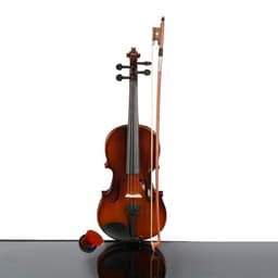image-New 1/4 Acoustic Violin Case Bow Rosin Natural