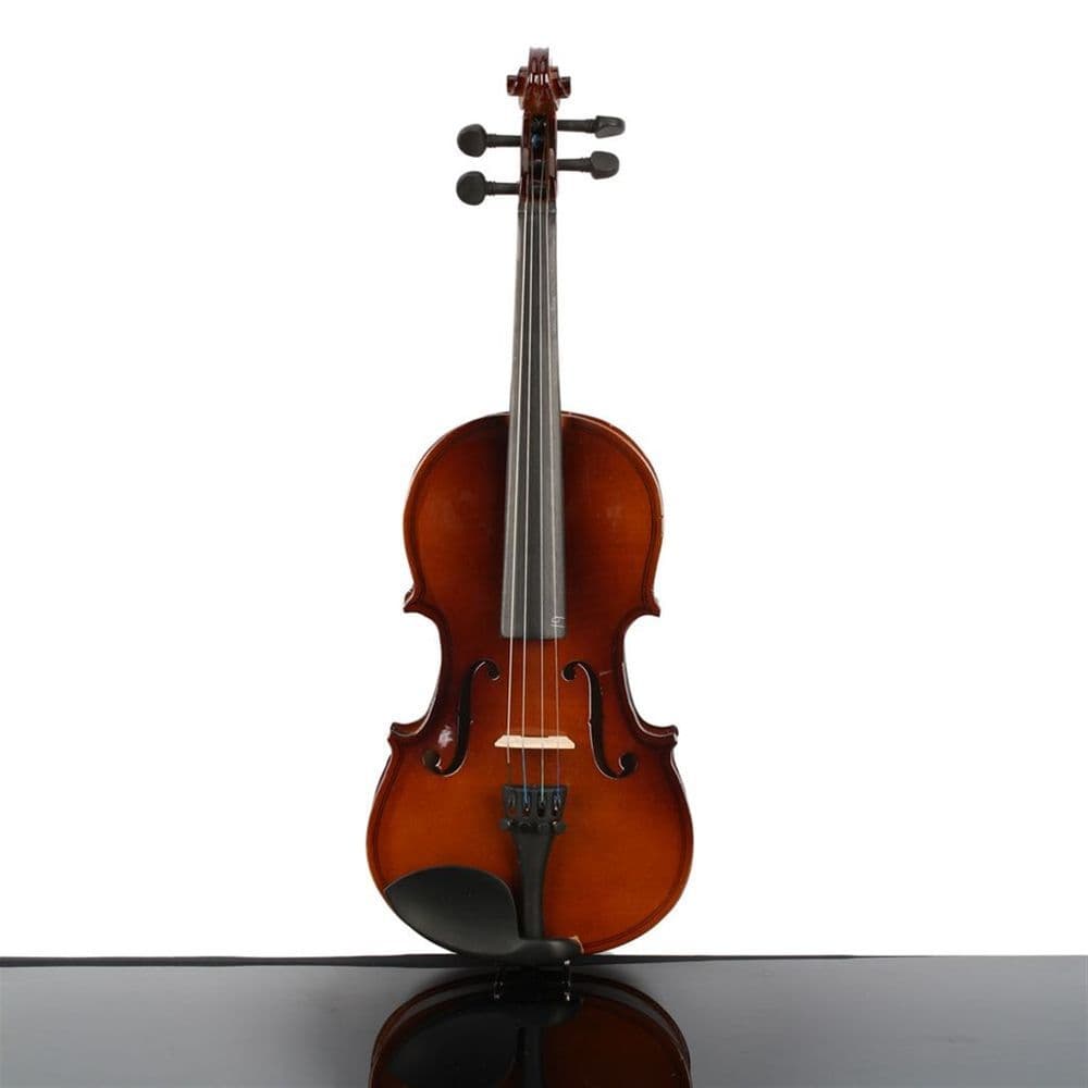 image-New 1/4 Acoustic Violin Case Bow Rosin Natural
