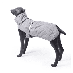 image-New Style Dog Winter Jacket with Waterproof Warm Polyester Filling Fabric-(gray,size L)