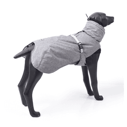 image-New Style Dog Winter Jacket with Waterproof Warm Polyester Filling Fabric-(gray,size L)