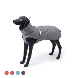 image-New Style Dog Winter Jacket with Waterproof Warm Polyester Filling Fabric-(gray,size L)
