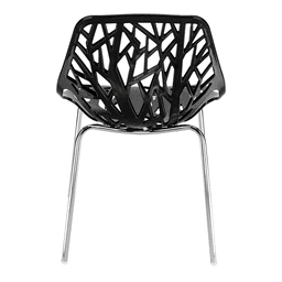image-4pcs Bird's Nest Style Lounge Chair Black