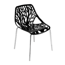 image-4pcs Bird's Nest Style Lounge Chair Black