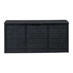 image-75gal 280L Outdoor Garden Plastic Storage Deck Box Chest Tools Cushions Toys Lockable Seat BLACK