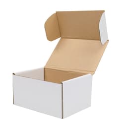 image-50 Corrugated Paper Boxes 6x4x3"(15.2*10*7.6cm) White Outside and Yellow Inside