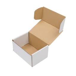 image-50 Corrugated Paper Boxes 6x4x3"(15.2*10*7.6cm) White Outside and Yellow Inside