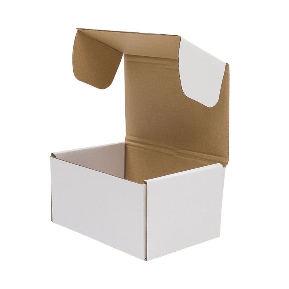 image-50 Corrugated Paper Boxes 6x4x3"(15.2*10*7.6cm) White Outside and Yellow Inside