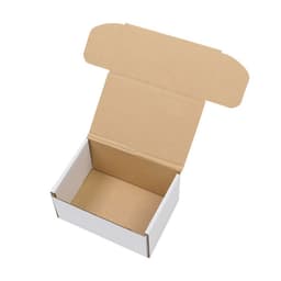 image-50 Corrugated Paper Boxes 6x4x3"(15.2*10*7.6cm) White Outside and Yellow Inside
