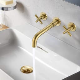 image-Bathroom Faucet Wall Mounted Bathroom Sink Faucet-Archaize