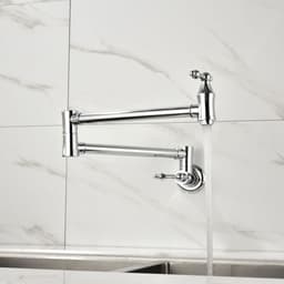 image-Folding faucet Pot Filler Faucet Wall Mount
