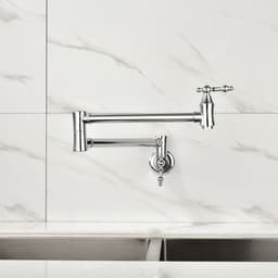 image-Folding faucet Pot Filler Faucet Wall Mount