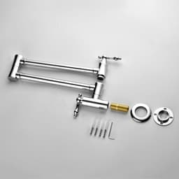 image-Folding faucet Pot Filler Faucet Wall Mount