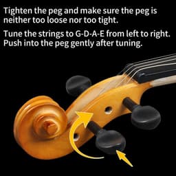 image-【Do Not Sell on AmazonFull Size 4/4 Violin Set for Adults Beginners Students with Hard Case,Violin Bow,Shoulder Rest,Rosin,Extra Strings and Sordine