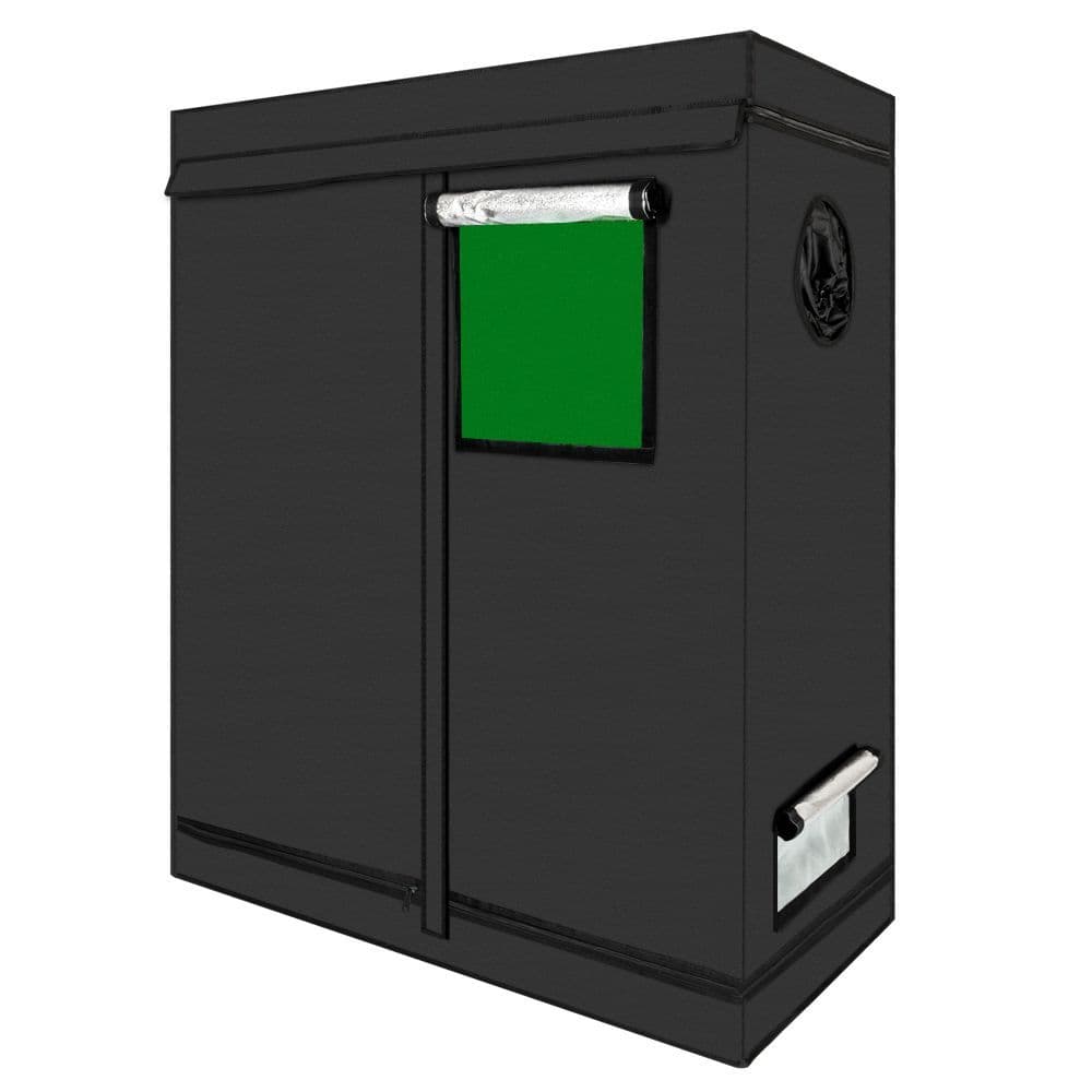 image-LY-120*60*150cm Home Use Dismountable Hydroponic Plant Growing Tent with Window Green & Black