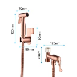 image-Bidet Sprayer for Toilet, Handheld Cloth Sprayer, Bathroom Sprayer Kit Spray Attachment with Hose, Stainless Steel Easy Install Great Water Pressure for Bathing Pets, Feminine Hygiene