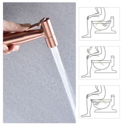 image-Bidet Sprayer for Toilet, Handheld Cloth Sprayer, Bathroom Sprayer Kit Spray Attachment with Hose, Stainless Steel Easy Install Great Water Pressure for Bathing Pets, Feminine Hygiene