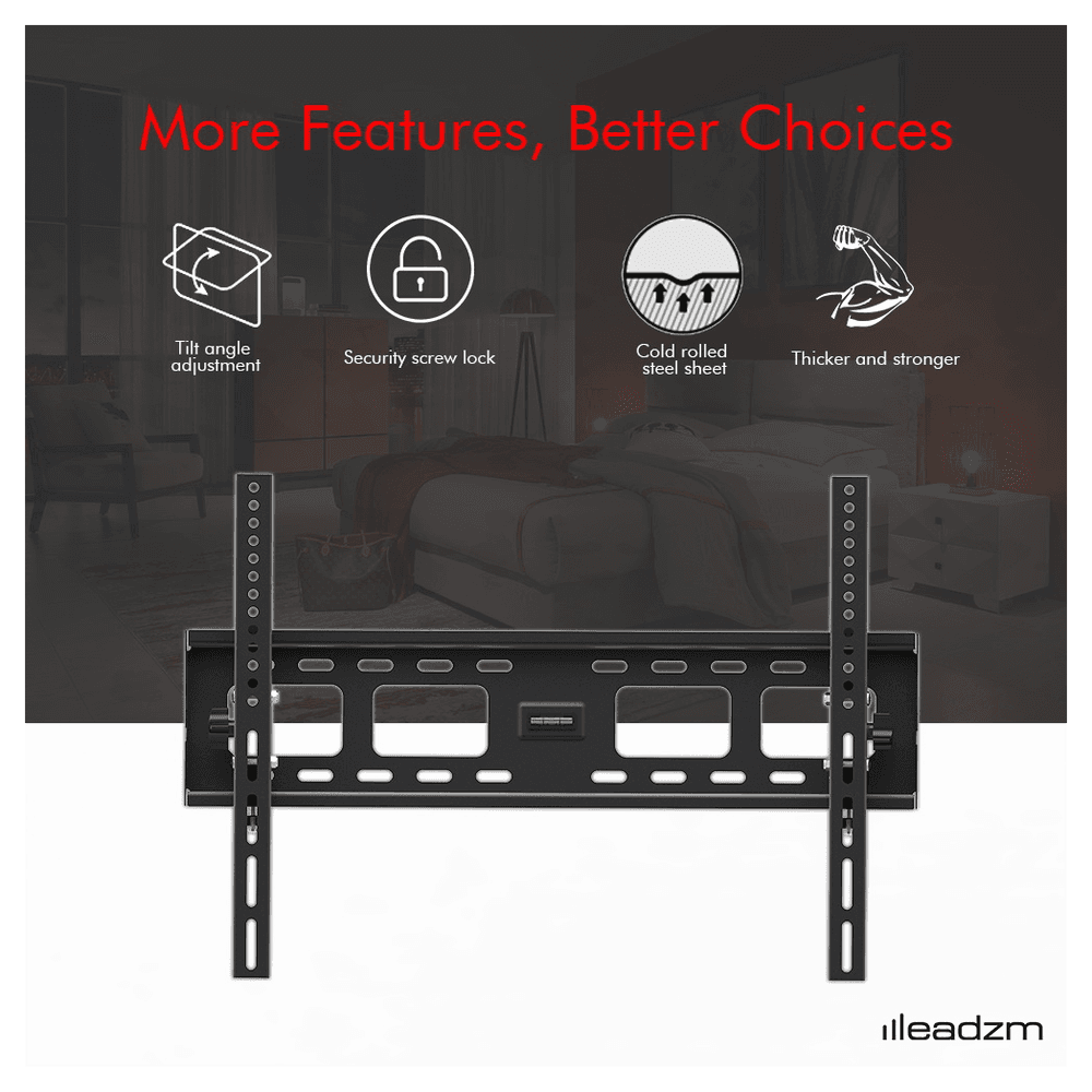 image-TMW600 32-70" Flat Tilting TV Wall Mount with Spirit Level
