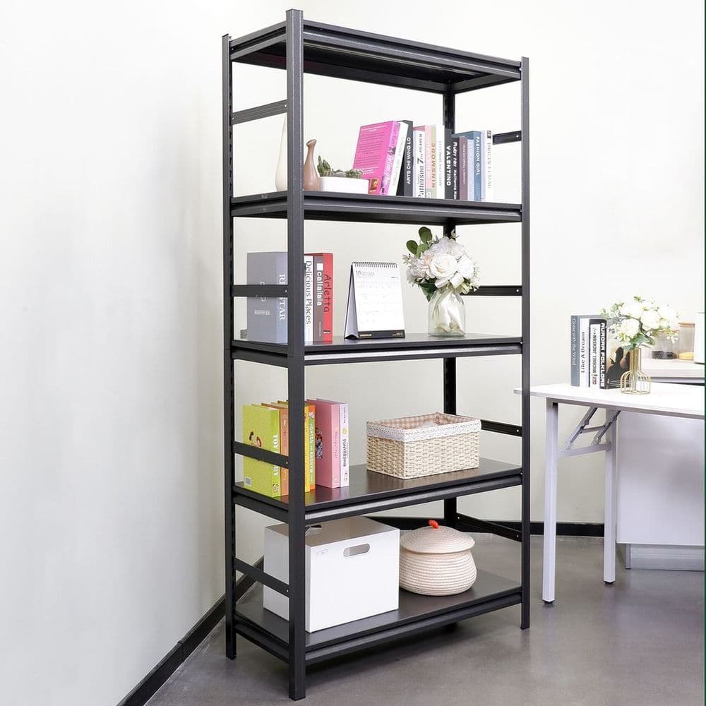 image-H72 * W35.4 * D15.7 Storage Shelves 5 Tier Heavy Duty Metal Shelving Unit Adjustable Shelving Units and Storage Rack Kitchen Garage Shelf