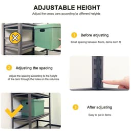 image-H72 * W35.4 * D15.7 Storage Shelves 5 Tier Heavy Duty Metal Shelving Unit Adjustable Shelving Units and Storage Rack Kitchen Garage Shelf