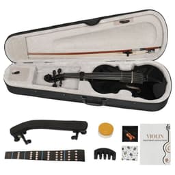 image-【Do Not Sell on AmazonFull Size 4/4 Violin Set for Adults Beginners Students with Hard Case,Violin Bow,Shoulder Rest,Rosin,Extra Strings and Sordine