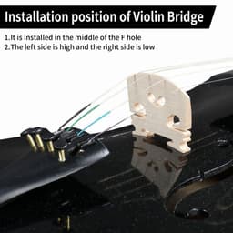 image-【Do Not Sell on AmazonFull Size 4/4 Violin Set for Adults Beginners Students with Hard Case,Violin Bow,Shoulder Rest,Rosin,Extra Strings and Sordine