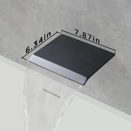 image-Male NPT Shower Faucet Set, Waterfall Shower System for Bathroom, High Pressure 10" Rain Shower Head and Handheld Shower Spray, Wall Mount Tub Faucet Shower Valve with Trim and Diverter, Matte Black