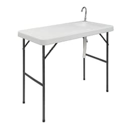 image-Folding Portable Fish Fillet & Hunting & Cutting Table with Sink Faucet