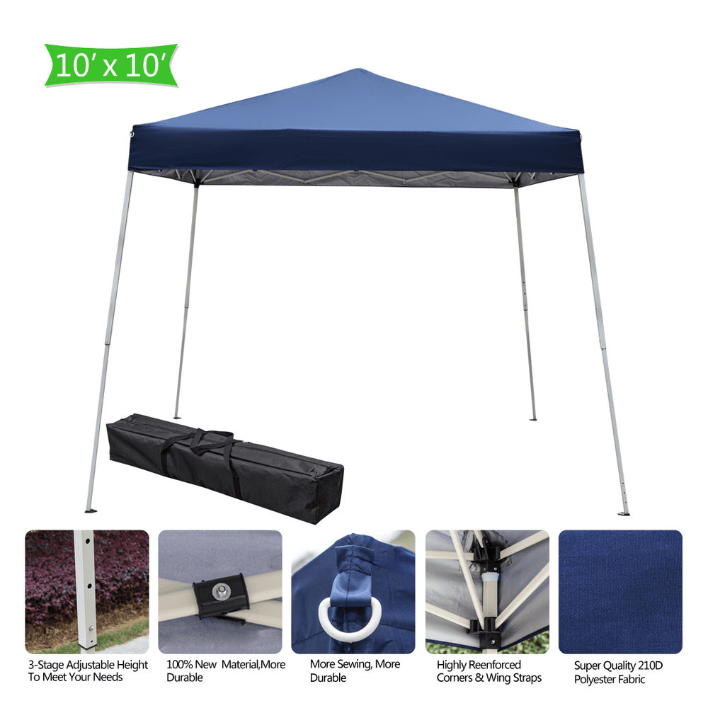image-3 x 3M Portable Home Use Waterproof Folding Tent Blue