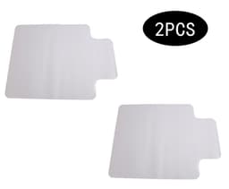 image-2PCS 90 x 120 x 0.2cm PVC Home-use Protective Mat for Floor Chair Transparent