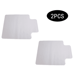 image-2PCS 90 x 120 x 0.2cm PVC Home-use Protective Mat for Floor Chair Transparent