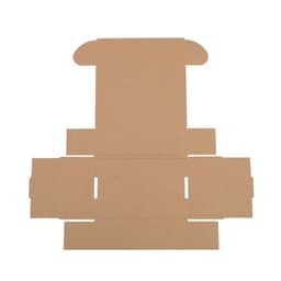 image-50 Corrugated Paper Boxes 6x4x2 "(15.2 * 10 * 5cm) White Outside and Yellow Inside