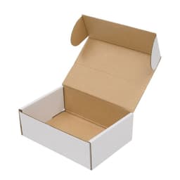 image-50 Corrugated Paper Boxes 6x4x2 "(15.2 * 10 * 5cm) White Outside and Yellow Inside