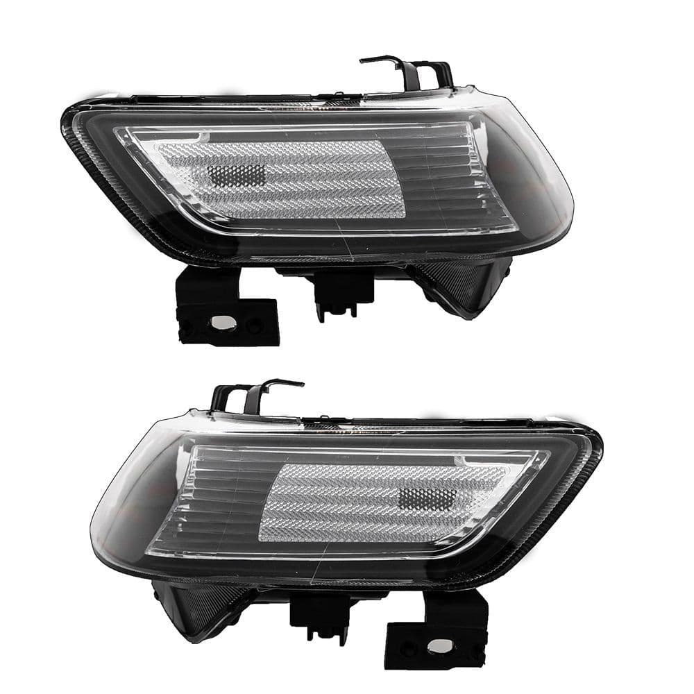 image-Set of (2) Headlights Halogen Factory Black Clear for 2004-2008 Acura TSX