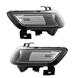 image-Set of (2) Headlights Halogen Factory Black Clear for 2004-2008 Acura TSX