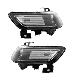 image-Set of (2) Headlights Halogen Factory Black Clear for 2004-2008 Acura TSX
