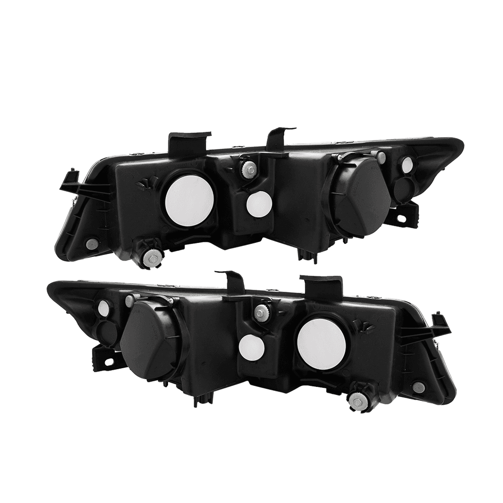 image-Set of (2) Headlights Halogen Factory Black Clear for 2004-2008 Acura TSX