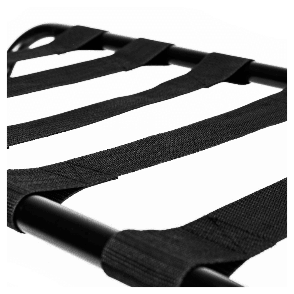 image-680*400*560MM Portable Metal Luggage Rack Black