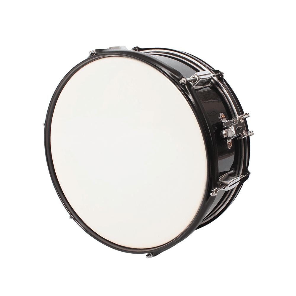 image-14 x 5.5 inches Professional Marching Snare Drum & Drum Stick & Strap & Wrench Kit Black
