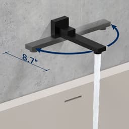 image-Male NPT Folding Bathtub Shower Faucet, Rain Shower Head System with Bath Tub Faucet Set and Handheld for Bathroom, Matte Black 3 Function Tub Shower Rough-in Valve and Diverter