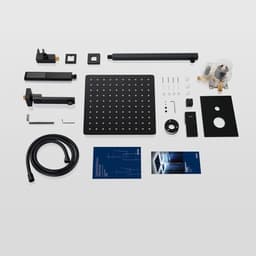 image-Male NPT Folding Bathtub Shower Faucet, Rain Shower Head System with Bath Tub Faucet Set and Handheld for Bathroom, Matte Black 3 Function Tub Shower Rough-in Valve and Diverter