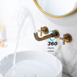 image-Bathroom Faucet Wall Mounted Bathroom Sink Faucet-Archaize