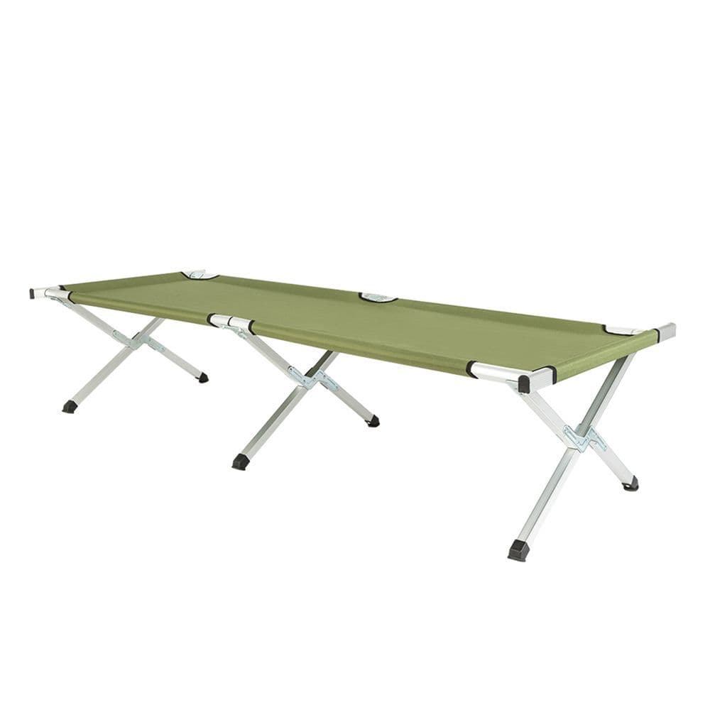 image-RHB-03A Portable Folding Camping Cot with Carrying Bag Army Green