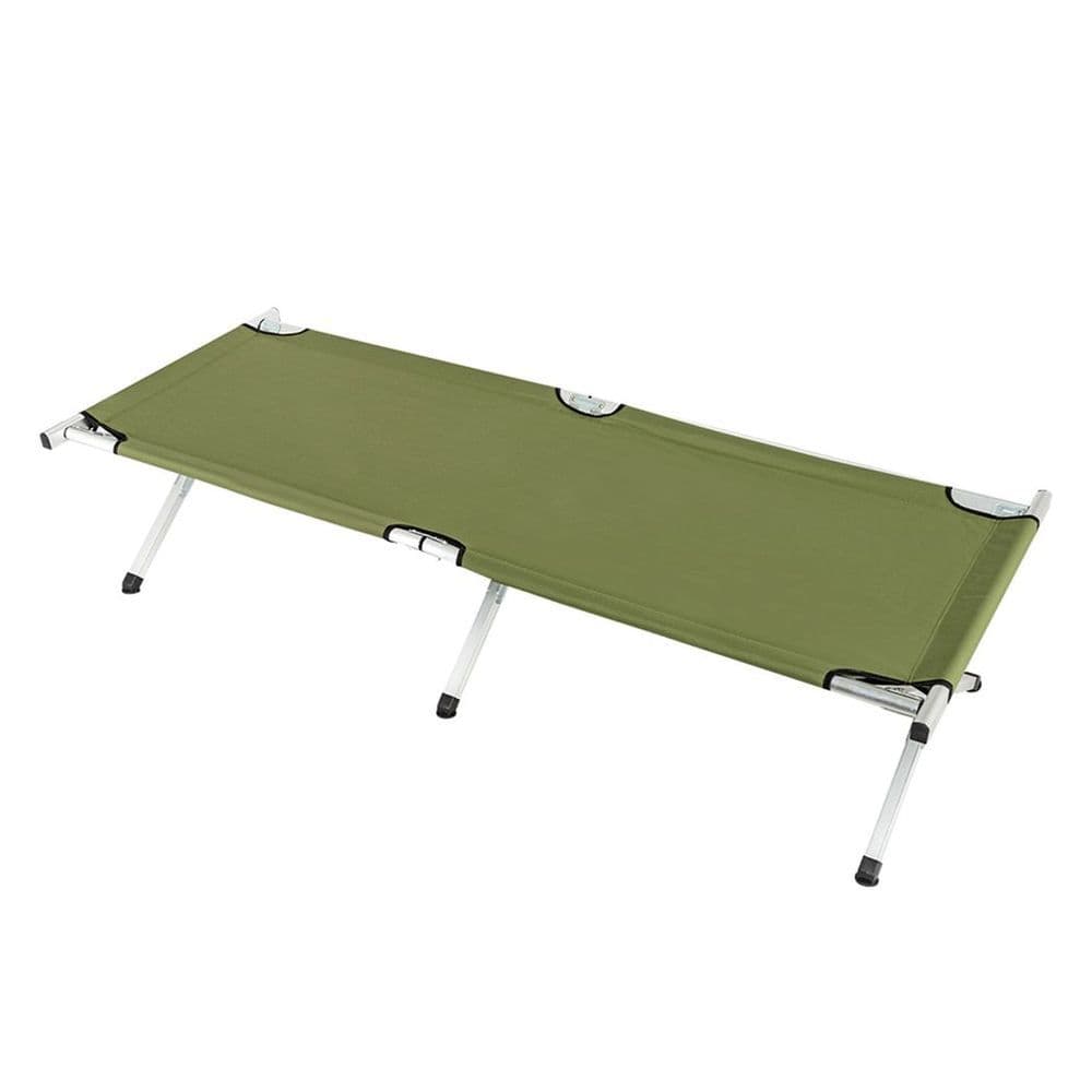 image-RHB-03A Portable Folding Camping Cot with Carrying Bag Army Green