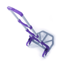 image-Portable Aluminium Cart Folding Dolly Push Truck Hand Collapsible Trolley Luggage Purple