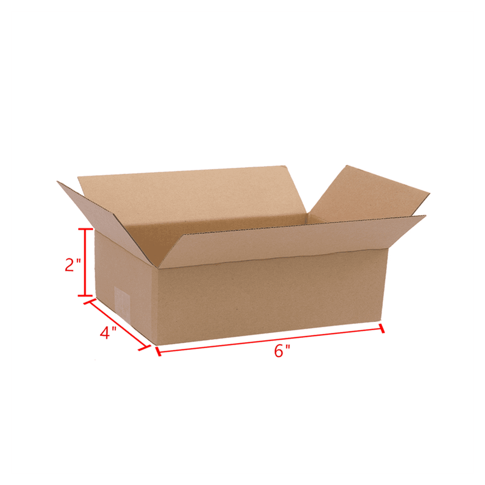 image-100 Corrugated Paper Boxes 6x4x2"(15.2*10.2*5.1cm)Yellow